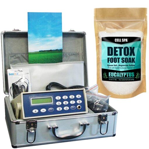 Cell Spa, Fir Belt Chi Ionic Ion Detox Machine Foot Bath Aqua Spa Cleanse (Eucalyptus)