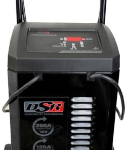 Schumacher DSR Pro Series Electric DSR161 Fully Automatic Jump Starter and Battery Charger for Professional Automotive Shop/Dealer Use, 125/250 Cranking Amps, 6 Volt, 12 Volt, Black, 1 Unit