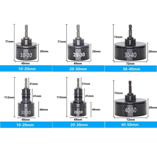Pneumatic bottle cap sealer, handheld bottle cap screw sealer with 6 capping heads (10-50 mm), up to 2600RPM, for plastic and glass bottle caps - Image 6