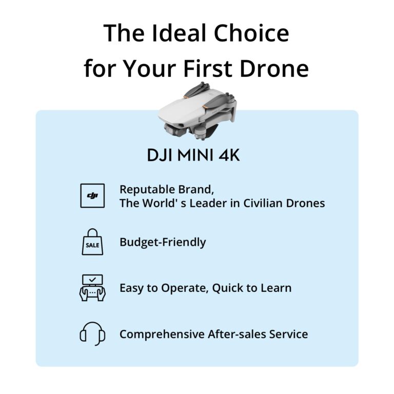 DJI Mini 4K, Drone with 4K UHD Camera for Adults, Under 249 g, 3-Axis Gimbal Stabilization, 10km Video Transmission, Auto Return, Wind Resistance, 1 Battery for 31-Min Max Flight Time, Intelligent Flight - Image 3