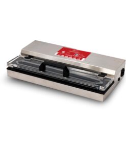 The Harvest Company Commercial Grade Vacuum Food Sealer, Powerful 550 Watt Suction, Seals Up to 15" Wide Bags with a 5mm Heat Bar, Stainless Steel, Digital Display