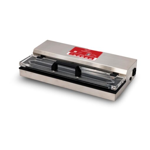The Harvest Company Commercial Grade Vacuum Food Sealer, Powerful 550 Watt Suction, Seals Up to 15" Wide Bags with a 5mm Heat Bar, Stainless Steel, Digital Display