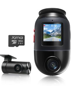 70mai Dual Dash Cam Front and Rear 4K, Car Camera for Cars with Sony IMX678, STARVIS 2 Night Vision, 4G LTE, AI Motion Detection, ADAS, 5GHz Wi-Fi 6, Parking Monitor, Voice Control (4K Omni X800)