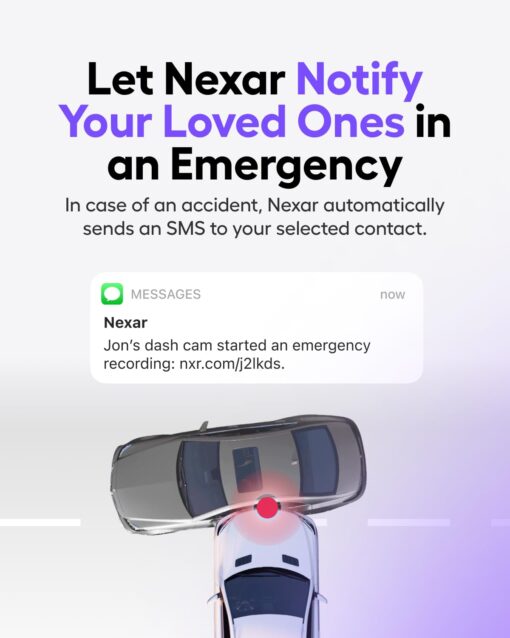 Nexar Pro Dual Dash Cam - 1 Year Nexar App Subscription Included - Unlimited Cloud Storage, Drive Recordings, Parking Mode, Night Vision, All Inside The Nexar App - WiFi HD Front Dash Cam (64 GB SD) - Image 8