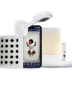 Nanit Superior Sleep Set - Includes Newborn Baby Essentials Pro Camera with Wall Mount, Travel Stand, and The Sound + Light Audio Monitoring Machine & Baby Night Light