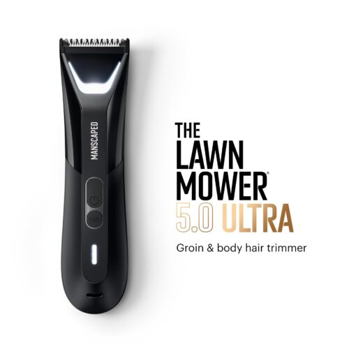 MANSCAPED® The Chairman™ PRO & The Lawn Mower® 5.0 Ultra - Men's Face Shaver with Two SkinSafe® Blades, Four-Blade Foil & Stubble Trimmer & Dual-Head Groin & Body Hair Trimmer with Toiletry Bag - Image 5