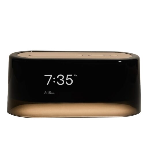 Loftie Smart Alarm Clocks for Bedrooms - Sound Machine Smart Alarm Clock w/Light, Bluetooth Speaker, White Noise, Nature Sound, Nightlight, Blackout Mode Alarm Clock, Smart Clock (Peach)