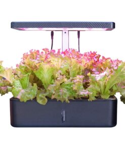 ROCILB 12 Pots Hydroponics Growing System, Indoor Herb Garden Starter Kit, Soilless Cultivation Plant Germination Kits, Grow Light for Home Gardening Vegetables