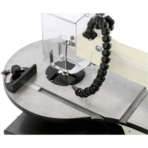 Shop Fox W1872 16" VS Scroll Saw with Foot Switch, LED, Miter Gauge, Rotary Shaft - Image 3