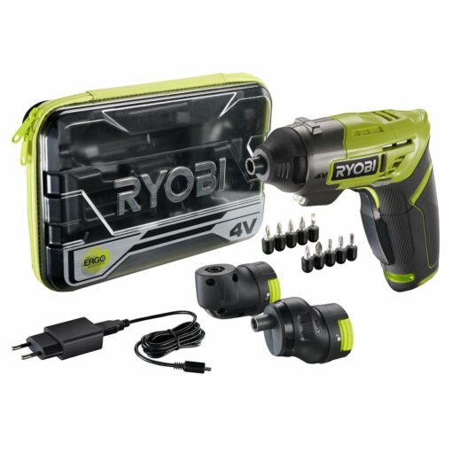 Ryobi ERGO-A2 Screwdriver 4V 5Nm 10 Bits 25mm 2 Heads 200 rpm 1x 1.5Ah