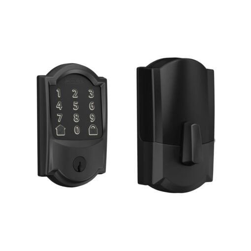 SCHLAGE BE489WB CAM 622 Encode Deadbolt Smart Lock | WiFi Touchscreen Keypad, Matte Black