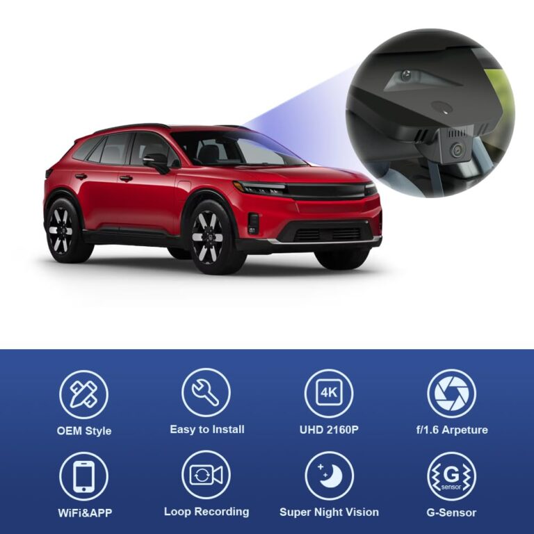 Fitcamx 4K Dash Cam Suitable for Honda Prologue 2024 2025 EX Touring Elite (HD2-D1300), OEM Factory Look, UHD 2160P Video, Built-in WiFi & APP, Loop Recording, G-Sensor, Easy to Install, 64GB Card - Image 5