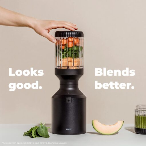 Beast Blender + Hydration System | Blend Smoothies and Shakes, Infuse Water, Premium Kitchen Countertop Design, 1000W (Cloud White) - Image 3