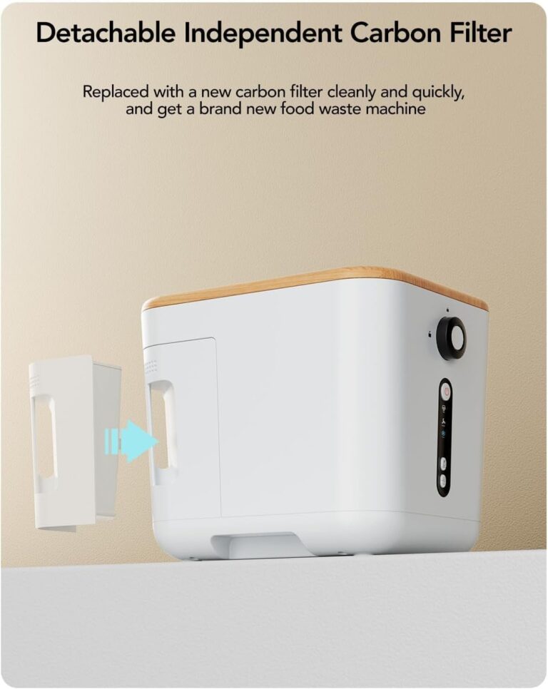 iDOO Compost Bin, Electric Composter for Kitchen Countertop, 3L Smart Mill Composter Kitchen Bin, for Mom, Auto Home Compost Machine Odorless, Turn Waste to Pre-Compost for Plants - Image 2