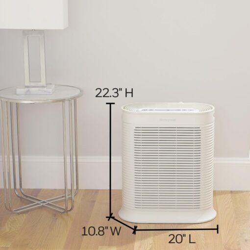 Honeywell AllergenPlus HEPA Air Purifier, Airborne Allergen Reducer for Extra Large Rooms, Reduces Allergens, Smoke, Wildfire Smoke, Pollen, Pet Dander and More, White, HPA304 - Image 4