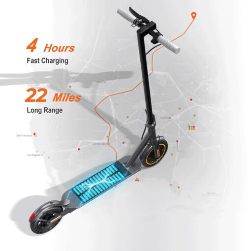 NAVIC T5 Electric Scooter Adult, 350W,Max Speed 19Mph, Long Range 21Miles, Foldable E-Scooter for Adults, Escooter Adults with App Control, Dual Braking - Image 4
