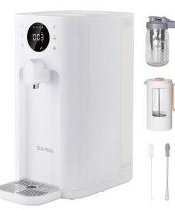 Reverse Osmosis Water Filter Countertop, 6 Stage Reverse Osmosis System with 2 Glass Pitcher for Juice, Cold Brew Coffee, 2:1 Pure to Drain, TDS Real-Time Displaying, Counter Water Purifier for Home