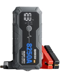 8250A Jump Starter Battery Jump Starter Battery Pack (for All Gas or 10.0+L Diesel), 12V Potable Heavy Duty Car Jump Start with 60W Power Bank 48-Months Stand-by Time