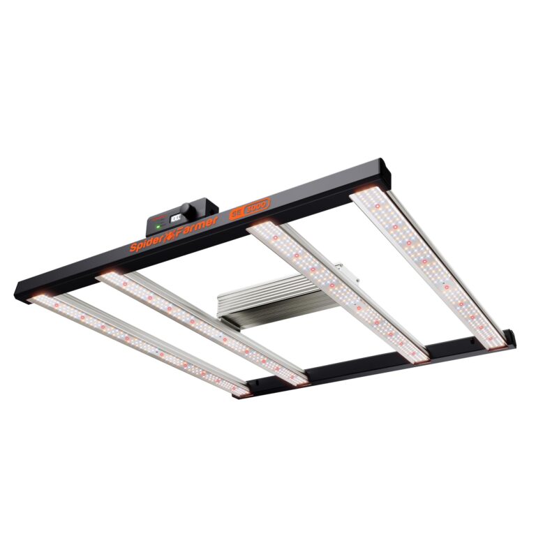 Spider Farmer SE3000 LED Grow Lights 300W, Samsung LM301H EVO Diodes, 2025 Upgraded Remote App Control, 3x3ft Coverage Bar Style Grow Light, Full Spectrum Dimmable Grow Lamp for Indoor Plants
