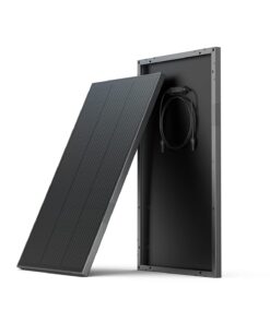 EF ECOFLOW 2PCS 100W 12V Solar Panels, High Efficiency Monocrystalline PV Modules, IP68 Waterproofing, Ideal for RV& Marine Rooftop, Farm Battery, Power Kits & Ecosystem