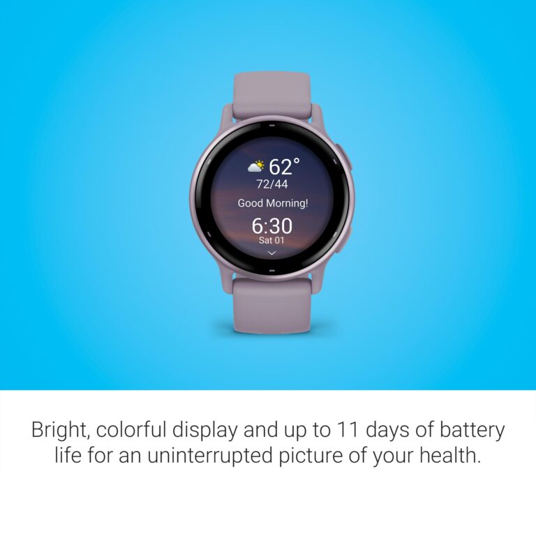Garmin vívoactive 5, Health and Fitness GPS Smartwatch, AMOLED Display, Up to 11 Days of Battery, Orchid - Image 5