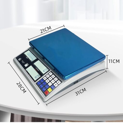 JAJKAFCL 0.1g High-Precision Electronic Scale Industrial Counting Weighing LCD Display Tare Function Platform Scale for Fruits Veggi Scale Weighing Balance(6kg/0.1g) - Image 3