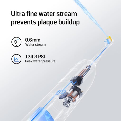 Soocas NEOS II - Sonic Electric Toothbrush and Water Flosser, Cordless Oral Irrigator, Electric Toothbrush for Adults, Portable Water Flosser, Superior Plaque Removal, Dark Violet - Image 6