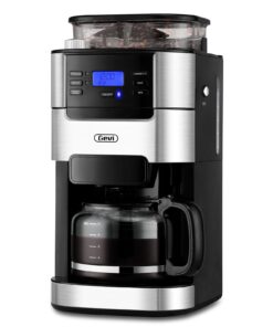 Gevi 10-Cup Drip Coffee Maker with Built-in Grinder, Programmable Brew Coffee Machine with Timer, Reusable Filter, 1.5L Water Tank, Coffee Pot, Warming Plate Burr Grinder Combo