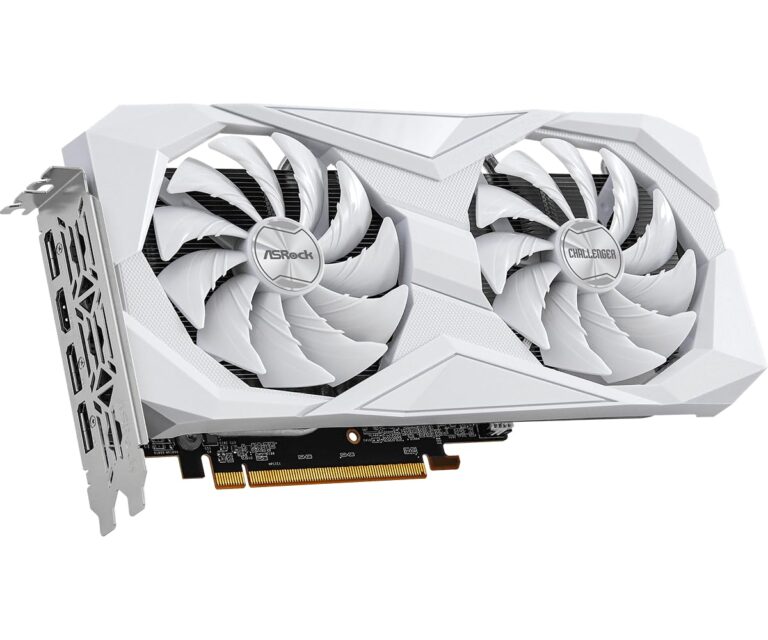 ASRock AMD Radeon RX 6600 Challenger White 8GB GDDR6 Graphics Card 0dB Silent Cooling 128-bit 7680 x 4320 DisplayPort HDMI 14 Gbps Dual Fan 7nm - Image 5