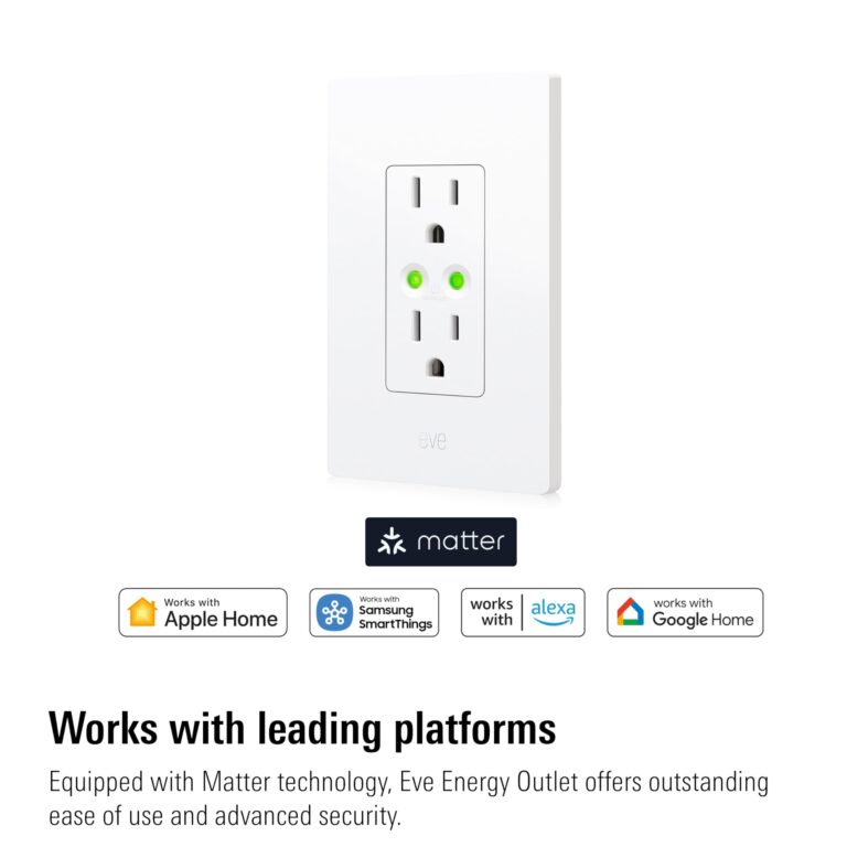 Eve Energy Outlet (Matter) 3-Pack – Smart Outlet & Power Meter, App & Voice Control, No Bridge, Thread, Works with Apple Home, Alexa, Google Home, SmartThings, 100% Privacy, Requires Thread Router - Image 8