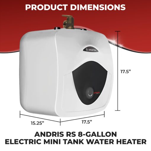 Ariston Andris Mini Tank Electric Water Heater – Heating Solution for Under Sink, RV, and Compact Spaces, Smart Boost for Versatile Heating, Simple Installation, 120-Volt, 4 Gallon Capacity - Image 8