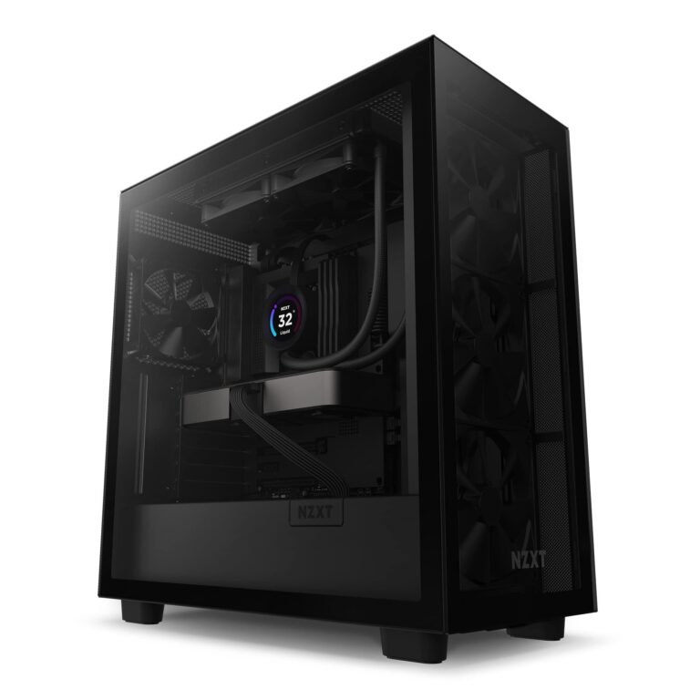 NZXT Kraken Elite 240 - RL-KN24E-B1 - 240mm AIO CPU Liquid Cooler - Customizable 2.36" LCD Display for Images, Performance Metrics and More - High-Performance Pump - 2 x F120P Fans - Black - Image 7
