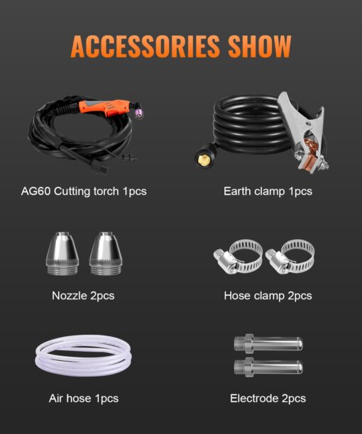 HITBOX Plasma Cutter 55Amp,High Frequency Non-Touch Pilot Arc Air Plasma Cutting Machine with 110V/220V Dual Voltage Digital Display IGBT Inverter Metal Cutting Machine with 1/2" Clean Cut and 2T/4T - Image 3