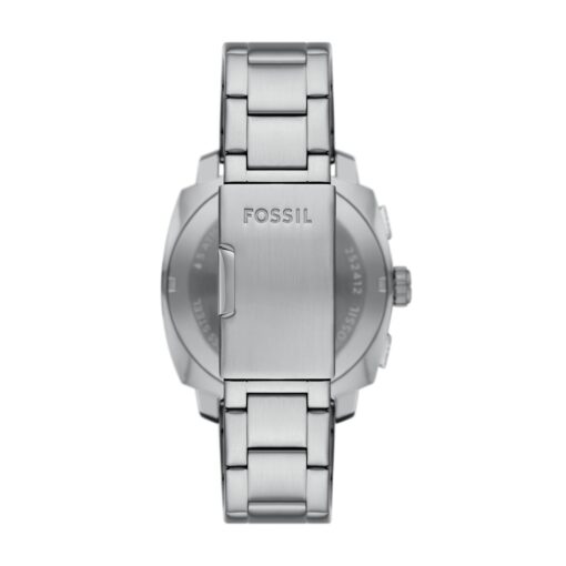 Fossil Men's Machine Chronograph Stainless Steel Watch Silver/Blue - Image 7