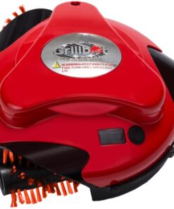 Grillbot Automatic Grill Cleaning Robot with Nylon Brushes, BBQ Grill Cleaner, Grill Brush, Grill Scraper, BBQ Accessories (Red Grillbot)
