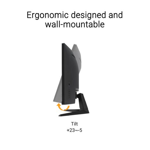 ASUS TUF Gaming 34” Ultra-Wide Curved Monitor (VG34VQ3B) – 21:9 QHD (3440x1440), 180Hz, 1ms, Extreme Low Motion Blur Sync, FreeSync Premium, Speaker, 90% DCI-P3, DisplayWidget Center, 3 yr Warranty - Image 4