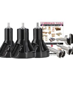 Lumberjack Tools 1", 1-1/2" & 2" Commercial Master Kit (CSK3), Black