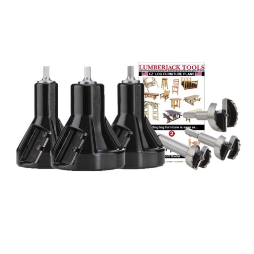 Lumberjack Tools 1", 1-1/2" & 2" Commercial Master Kit (CSK3), Black
