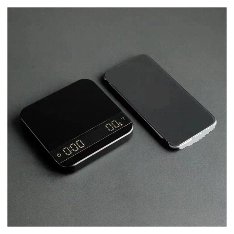 ZOCWJK Coffee Electronic Scale LED Intelligent Kitchen Scale with Time USB Mini Multi-Function Timer 2kg/0.1g(White - Image 2