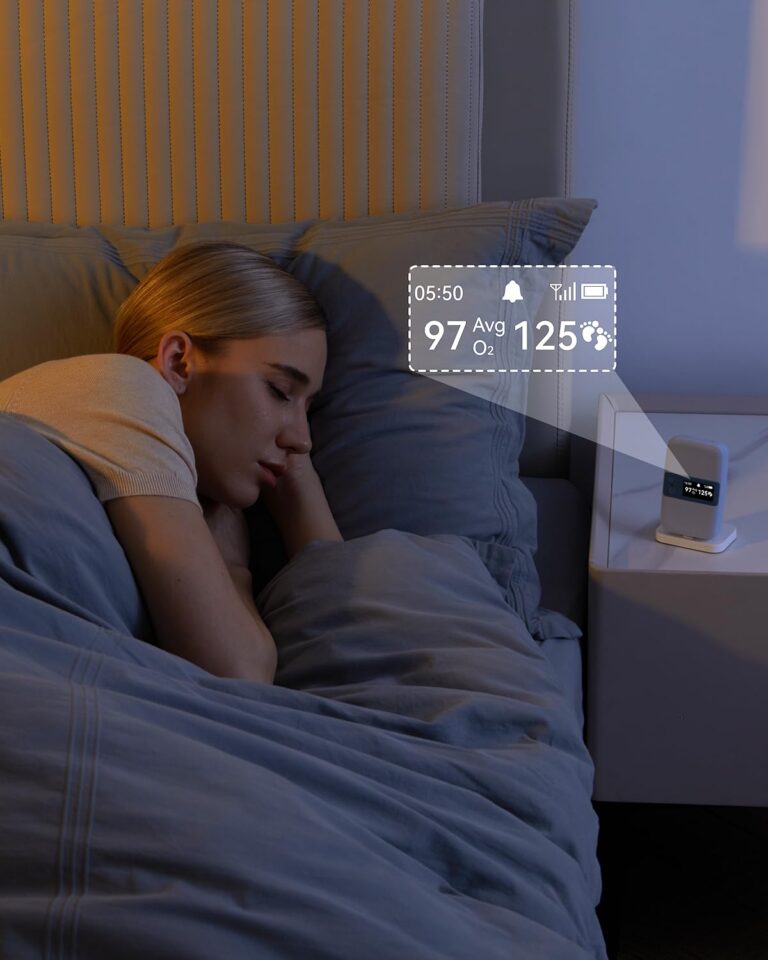 Babytone Baby Sleep Monitor with Base Station- Smart Sleep Sock, Tracking Heart Rate, Avg O2 and Movement, Wearable Baby Oxygen Foot Monitor with Bluetooth and APP, for 0-36 Months Newborn - Image 3