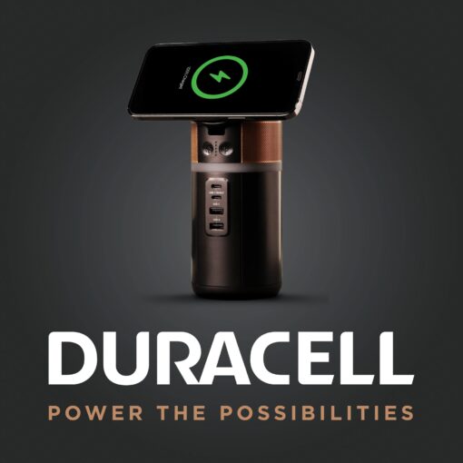 DURACELL M150 Power Station, Lightweight and Compact, Wireless Charging, Portable Charging Hub and Charger for Laptops, Phones, Tablets, Earbuds and Smartwatches, 150W (91 Wh) Dock Included - Image 2
