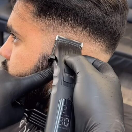 Supreme Trimmer 2-in-1 2Spee Beard Trimmer & Hair Clipper Combo | Removable Blades, 2 Speeds, LCD Display | Cordless Professional Barber Tools - Easy Color Coded Clipper Guide Combs | STB280 (Black) - Image 5