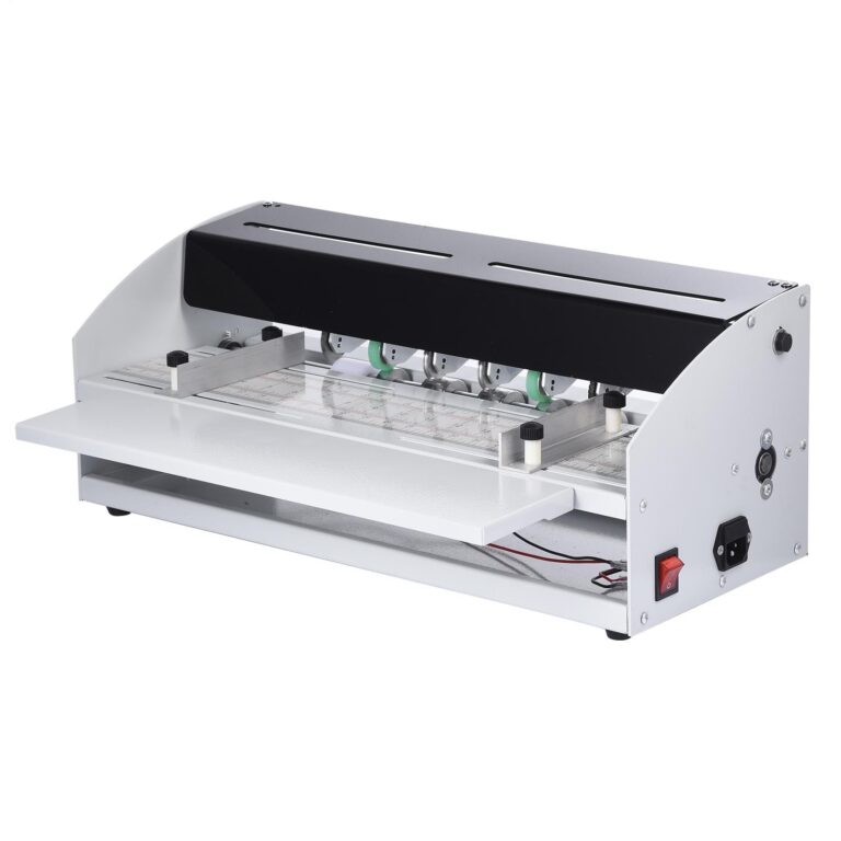 Paper Folder Machine, Multi-Function Electric Paper Cutter, Adjustable Paper Perforating Tool, Paper Cutting Device, Scrapbooking Supplies for Invitations Crafts