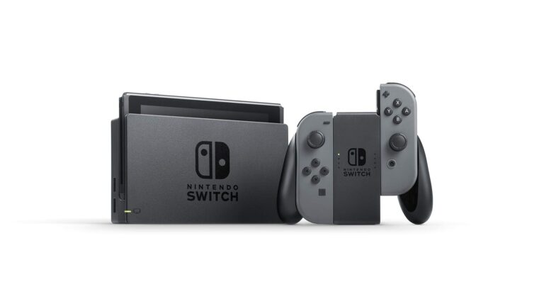 Nintendo Switch with Gray Joy‑Con - HAC-001(-01) - Image 9