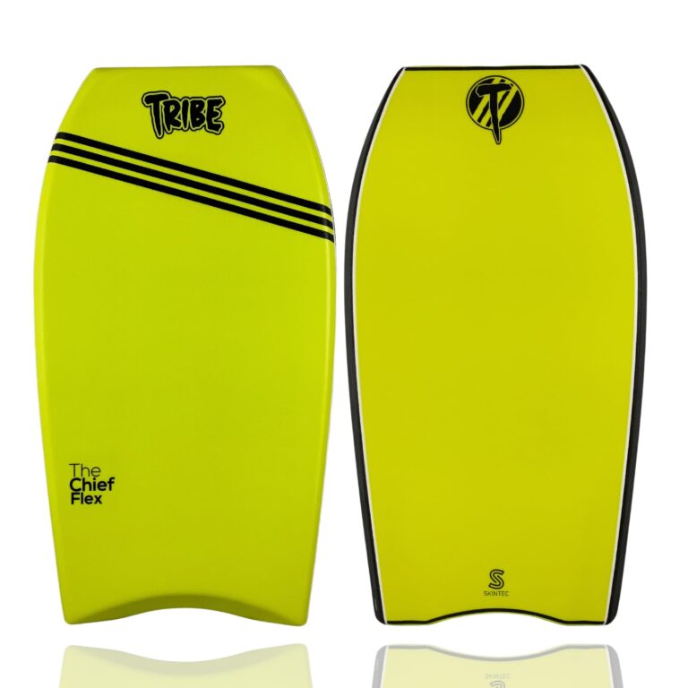 Tribe Chief Flex Big Guy Bodyboard - Body Boards for Adults - 45 Inches Electric Lime/Black/Electric Lime
