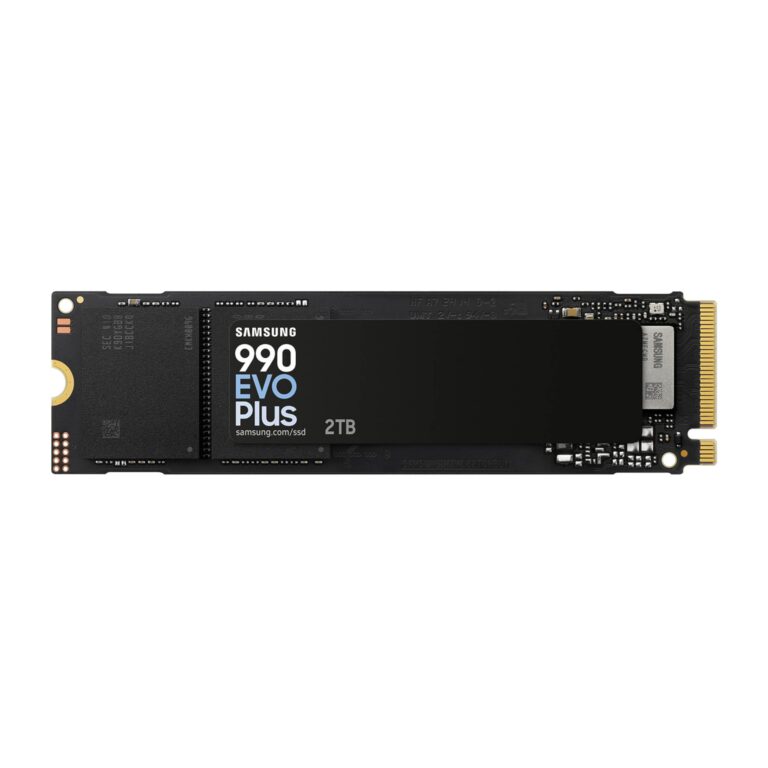SAMSUNG 990 EVO Plus SSD 2TB, PCIe Gen 4x4, Gen 5x2 M.2 2280, Speeds Up-to 7,250 MB/s, Upgrade Storage for PC/Laptops, HMB Technology and Intelligent Turbowrite 2.0, (MZ-V9S2T0B/AM)