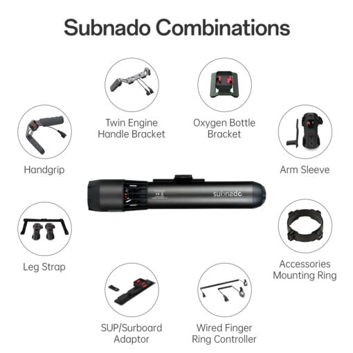 Subnado Underwater Scooter of 1PCS Main Unit, Water Scooter for Adults and Kids, Underwater Scooter for Pool, Diving Snorkeling Sea Scooter Multiple - Image 8