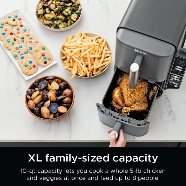 Ninja DoubleStack XL Smart 2-Basket Air Fryer, Smart Cook System, DoubleStack Technology Cook 4 Foods at Once, Space Saving Design, 10 QT, 6-in-1, Smart Finish & Match Cook, Air Fry, Broil, Bake SL451 - Image 14