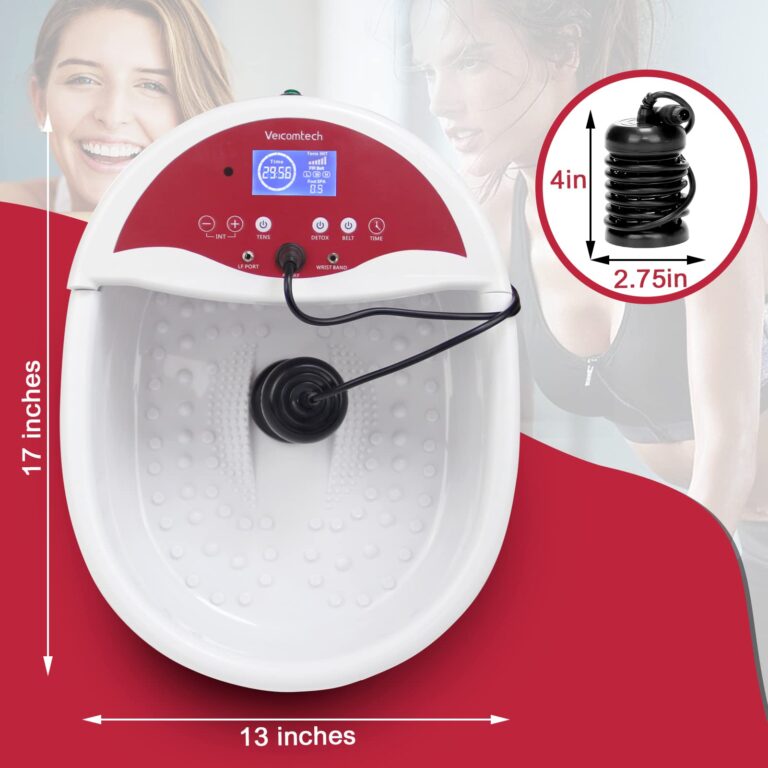 veicomtech Ionic Foot Bath Detox Machine, Foot Detox Machine, Ionic Foot Spa Kit with 10 Ginger Tablets FIR Belt Massage Pads for Home use or Salon - Image 3