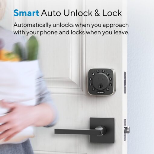 ULTRALOQ Bolt NFC Smart Lock, Built-in WiFi Keyless Entry Door Lock with Door Sensor, Smart WiFi Deadbolt, Smart Home Automation, 10 Months Battery, IP65 Waterproof - Image 6